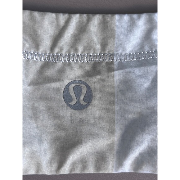 Lululemon Striped Short Sleeve Top‎ Athletic Activewear Cutout Back white beige - Picture 4 of 7